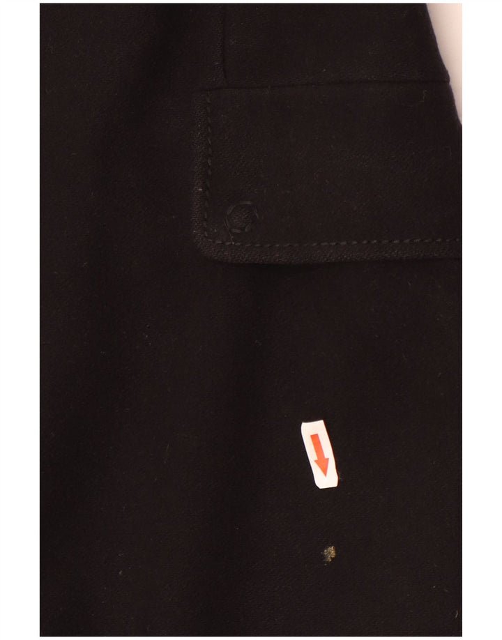 Cappotto Donna Benetton IT 46 Large Nero Lana