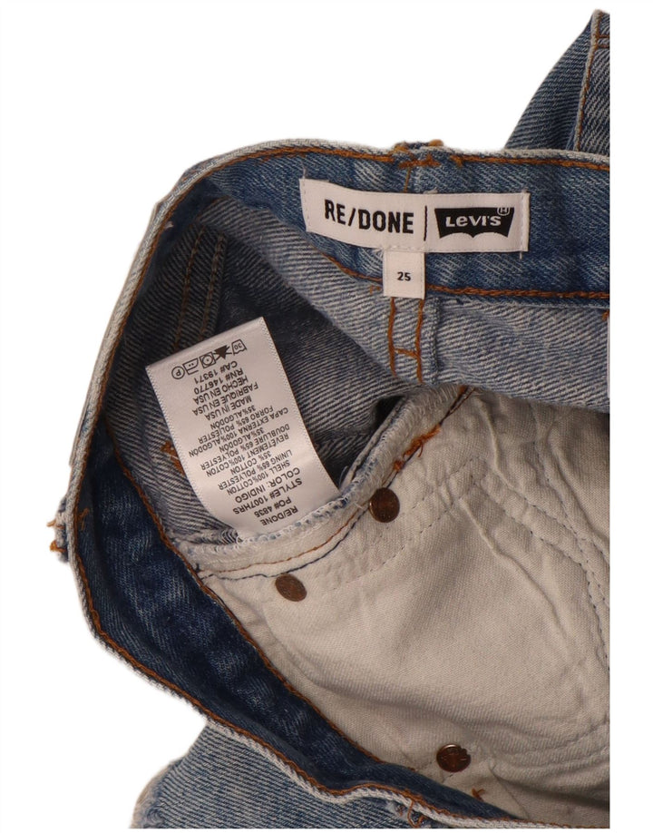 Pantaloncini di jeans da donna Levi's W25 XS in cotone blu