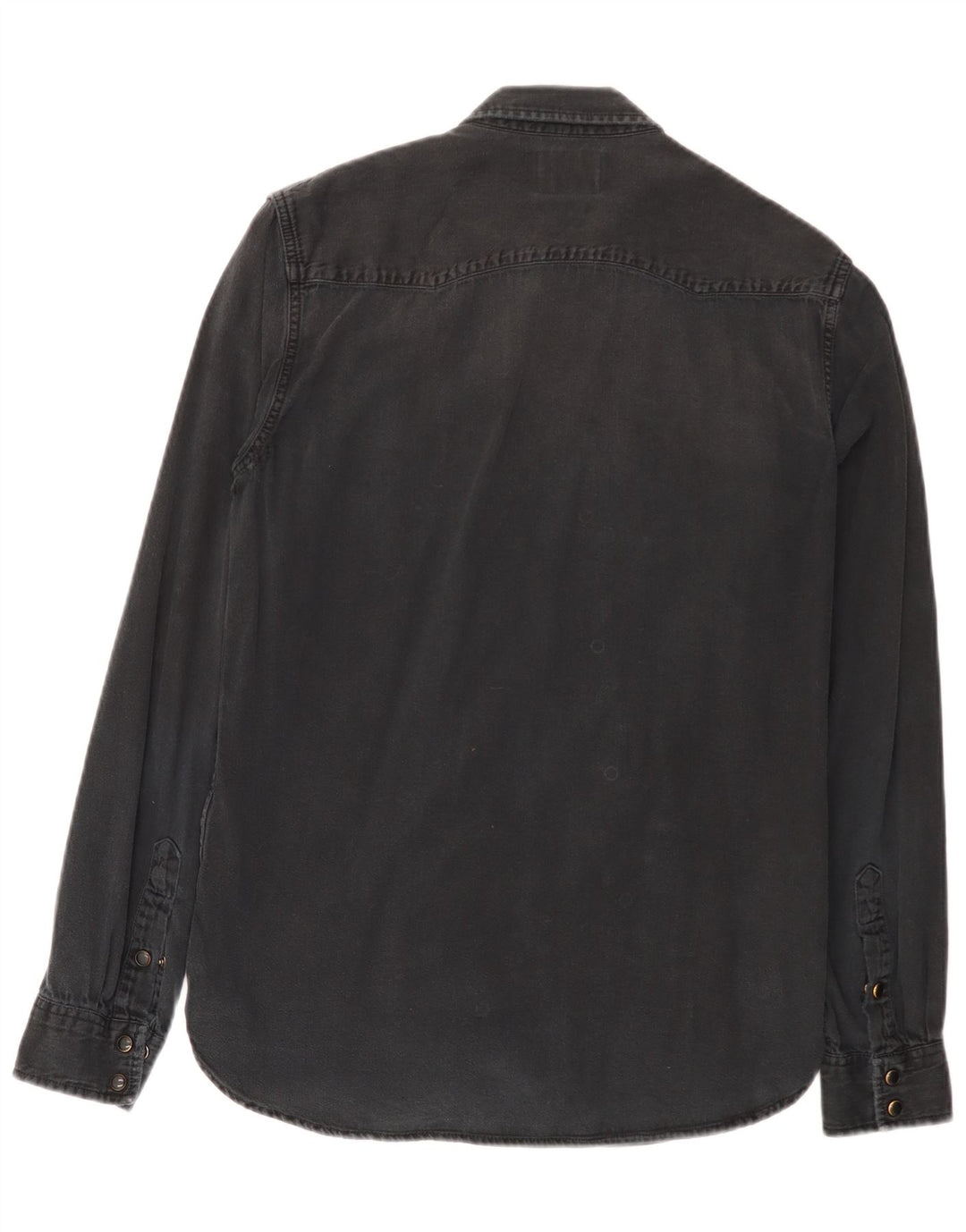 Camicia di jeans slim fit Zara da uomo di colore nero medio