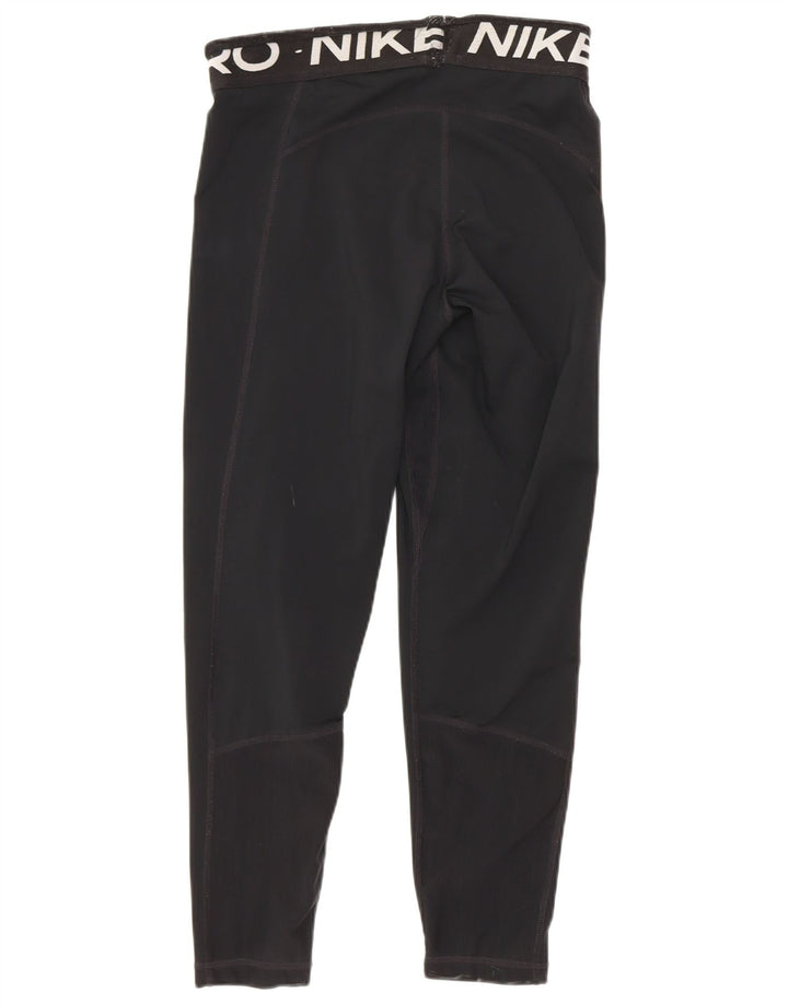 Leggings grafici Nike Capri da donna UK 8 piccoli neri