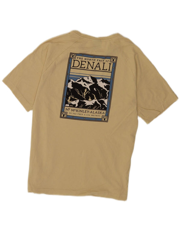 T-shirt grafica da uomo The North Face Top Small in cotone giallo