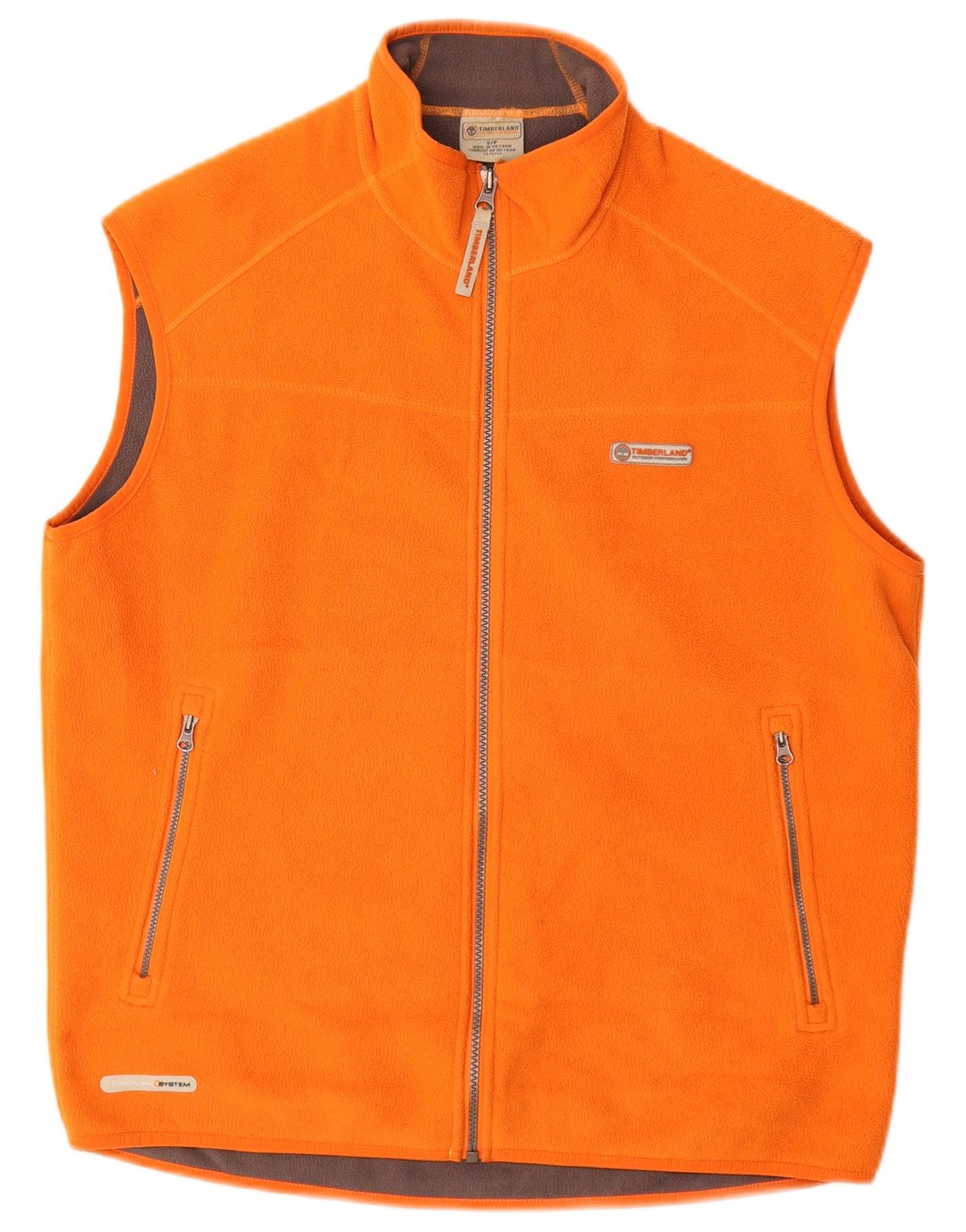 Gilet in pile da uomo TIMBERLAND UK 36 piccolo arancione