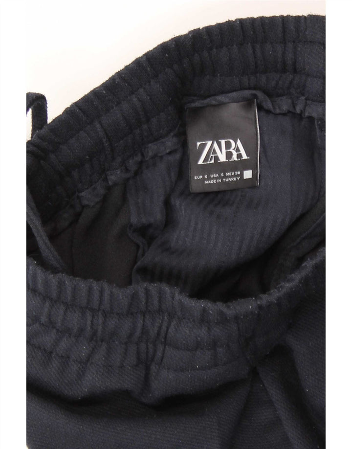 Pantaloni chino slim da uomo Zara piccoli W30 L26 blu navy