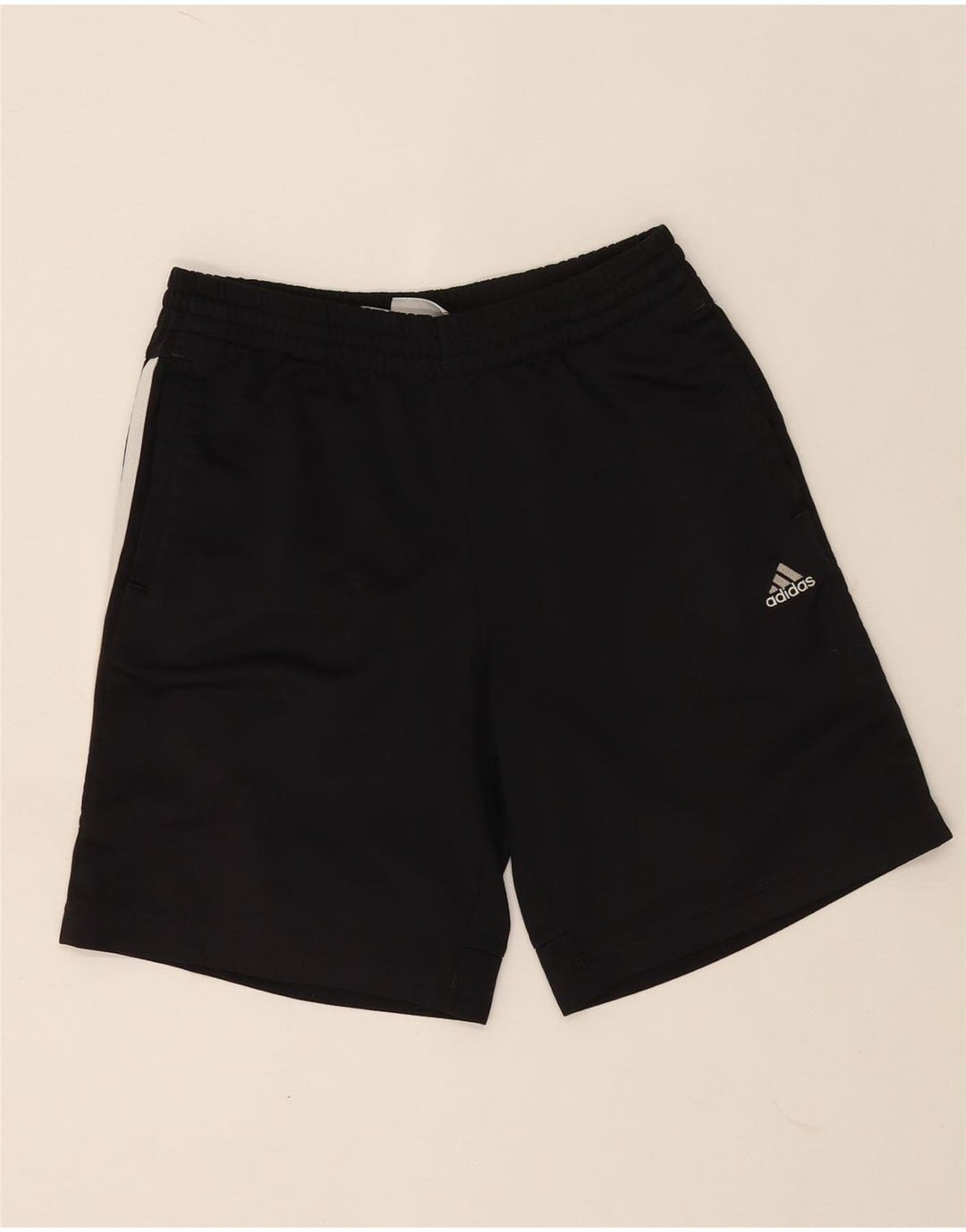 Pantaloncini sportivi da uomo Adidas medi neri in poliestere