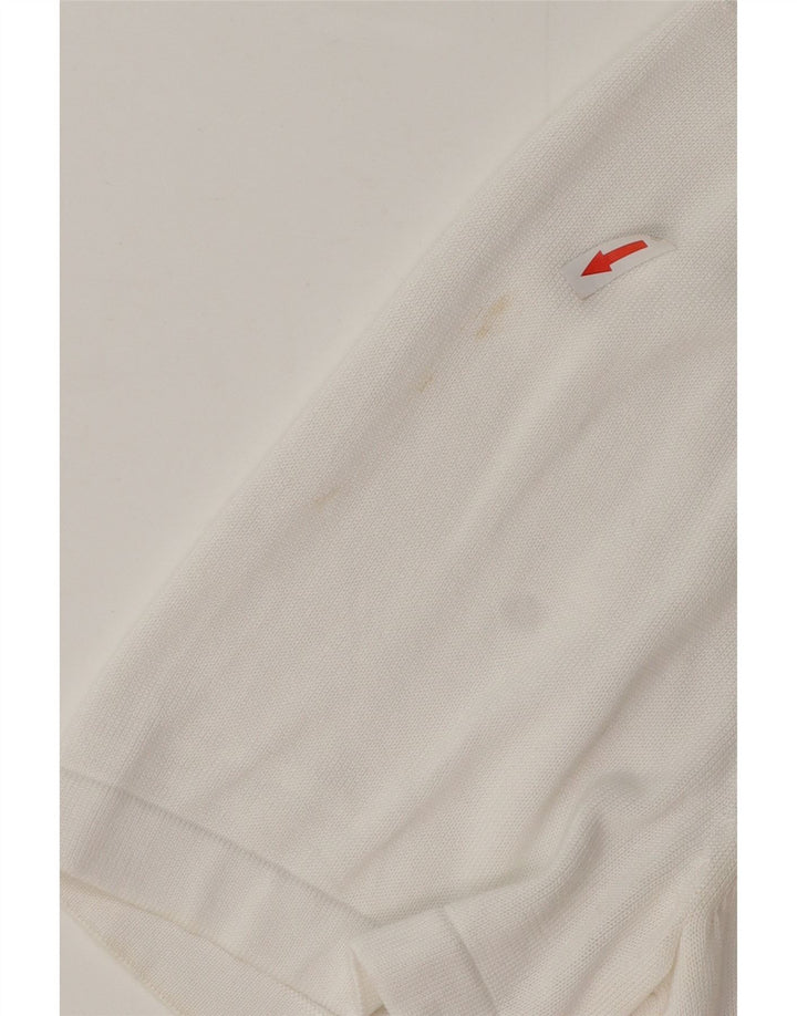 Maglione cardigan a maniche corte da uomo Marks & Spencer 2XL bianco modal