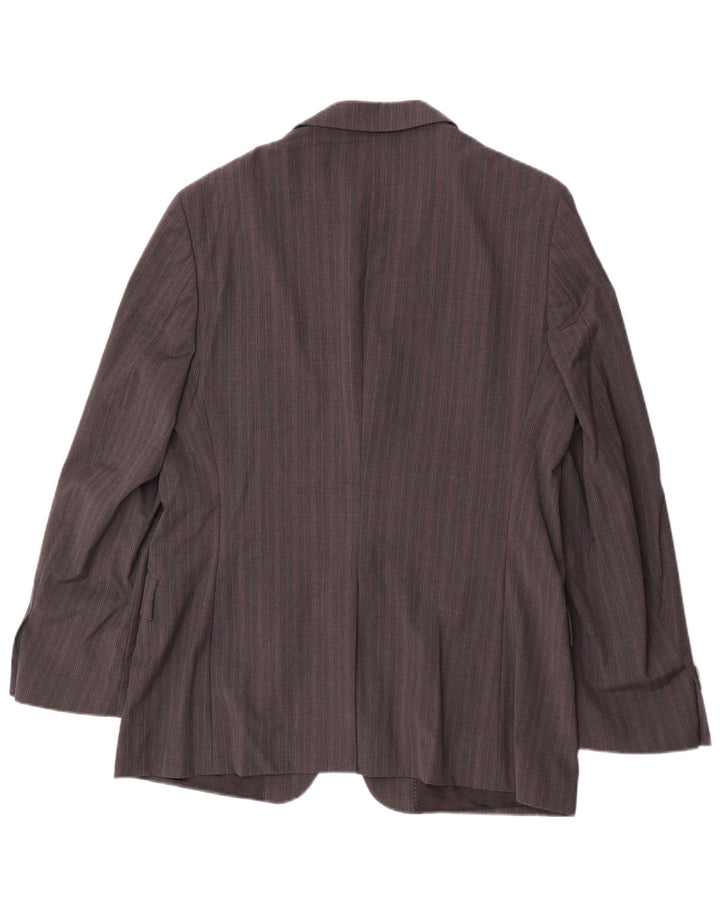 Giacca blazer da uomo a 2 bottoni Paul Smith UK 42 XL a righe grigie