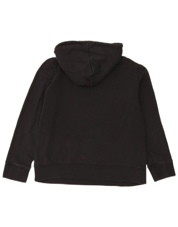 Felpa con cappuccio grafica da donna Adidas UK 12 cotone medio nero