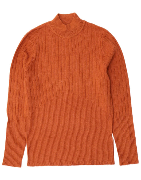 Marks & Spencer maglione a collo alto da donna UK 12 Marrone medio