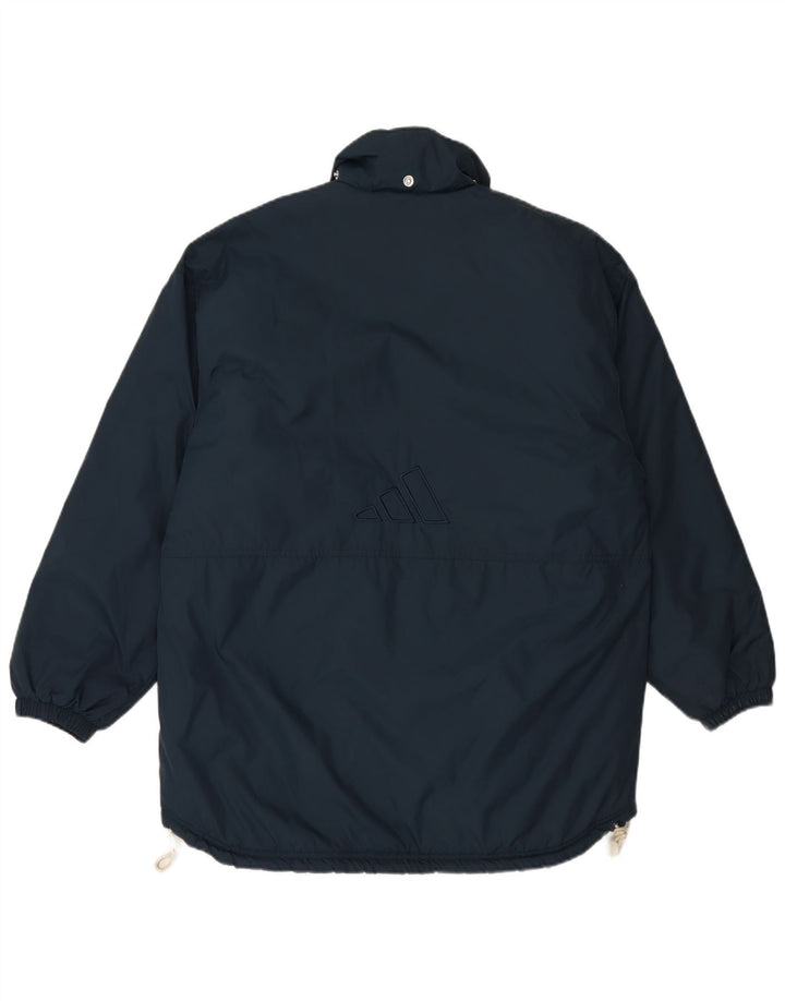 Giacca imbottita da uomo Adidas UK 38/40 media nylon blu navy