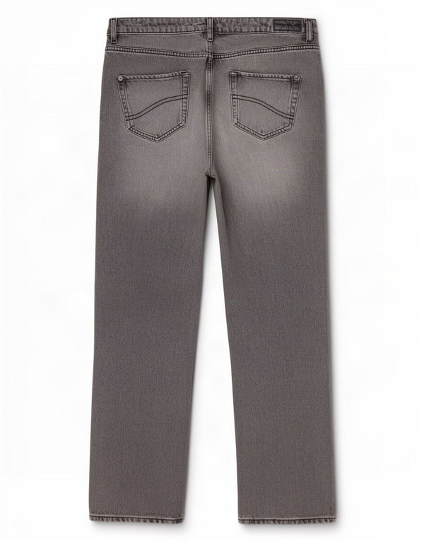 Jeans dritti Sutton da donna Fat Face UK 14 Large W34 L31 Cotone grigio