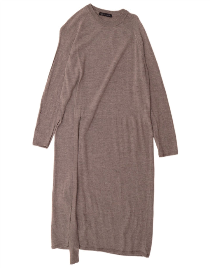 Abito maglione a maniche lunghe da donna Marks & Spencer UK 12 Grigio medio