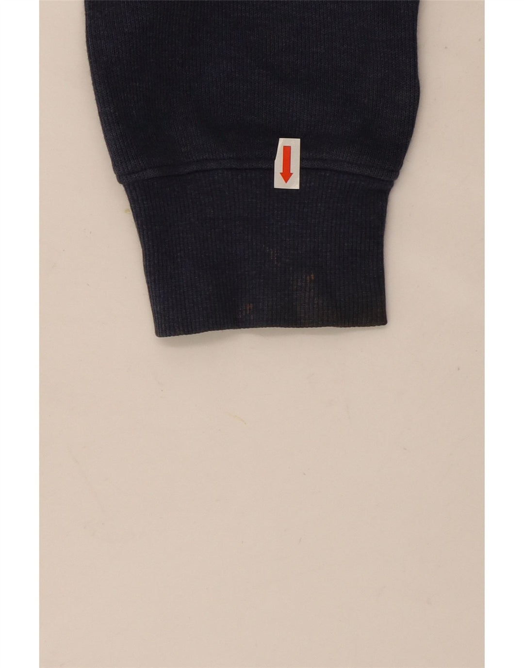 Gant Maglione da uomo con zip e collo in cotone blu navy medio