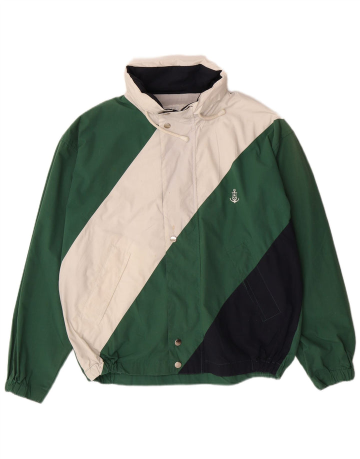Giubbotto bomber con cappuccio da uomo Patriot UK 36 piccolo cotone color block verde