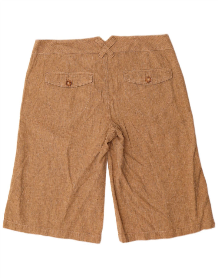 Pantaloncini casual da donna DKNY US 10 Large W34 Lino marrone