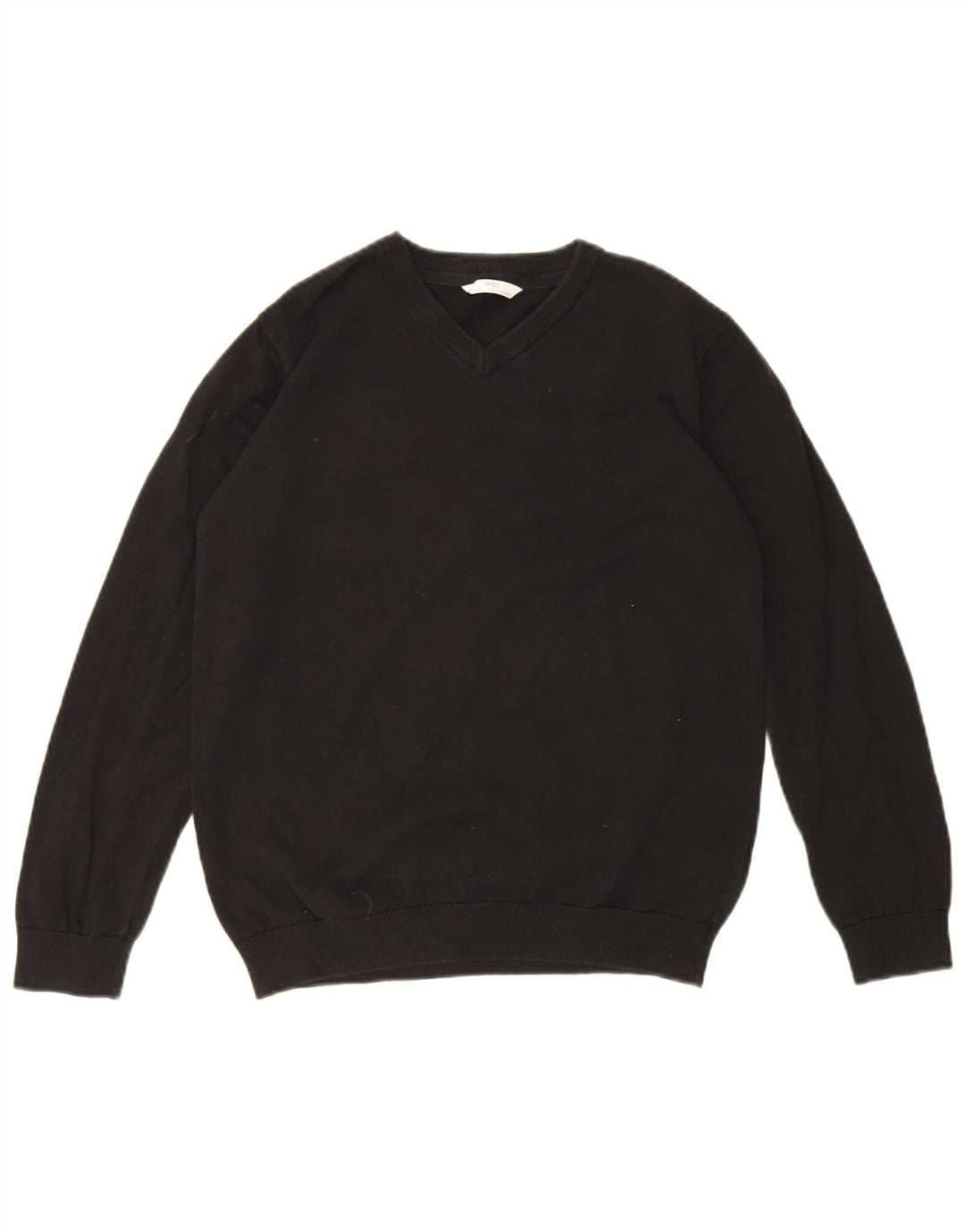 Maglione Marks & Spencer da bambino con scollo a V 13-14 anni in cotone nero