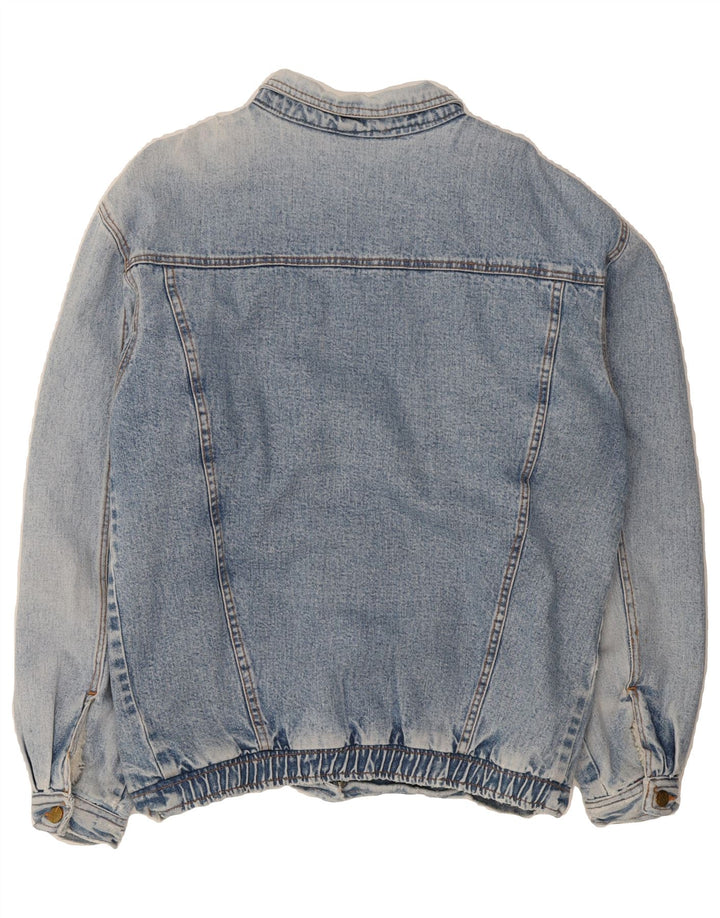 VINTAGE Mens Denim Sherpa Jacket UK 40 Large Blue Vintage Vintage and Second-Hand Vintage from Messina Hembry 
