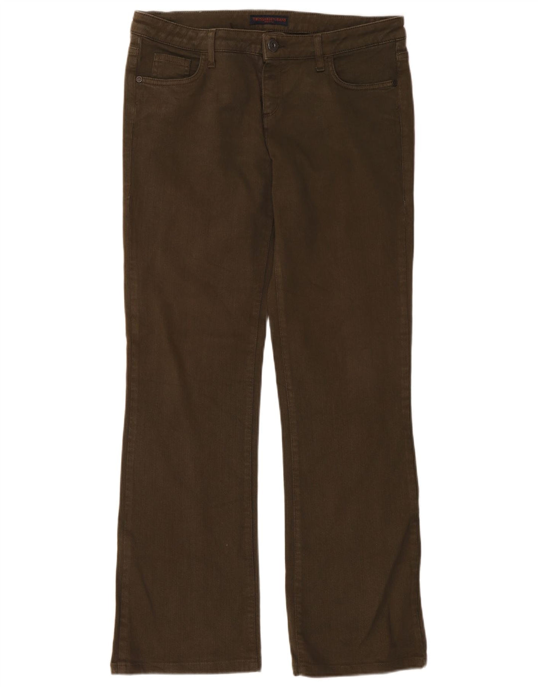 Jeans Bootcut Donna Trussardi W31 L31 Cotone Kaki