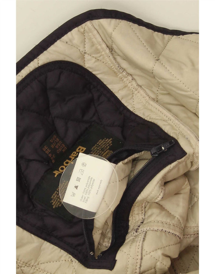 Giacca trapuntata da donna Barbour UK 8 Small Blu Navy in poliammide