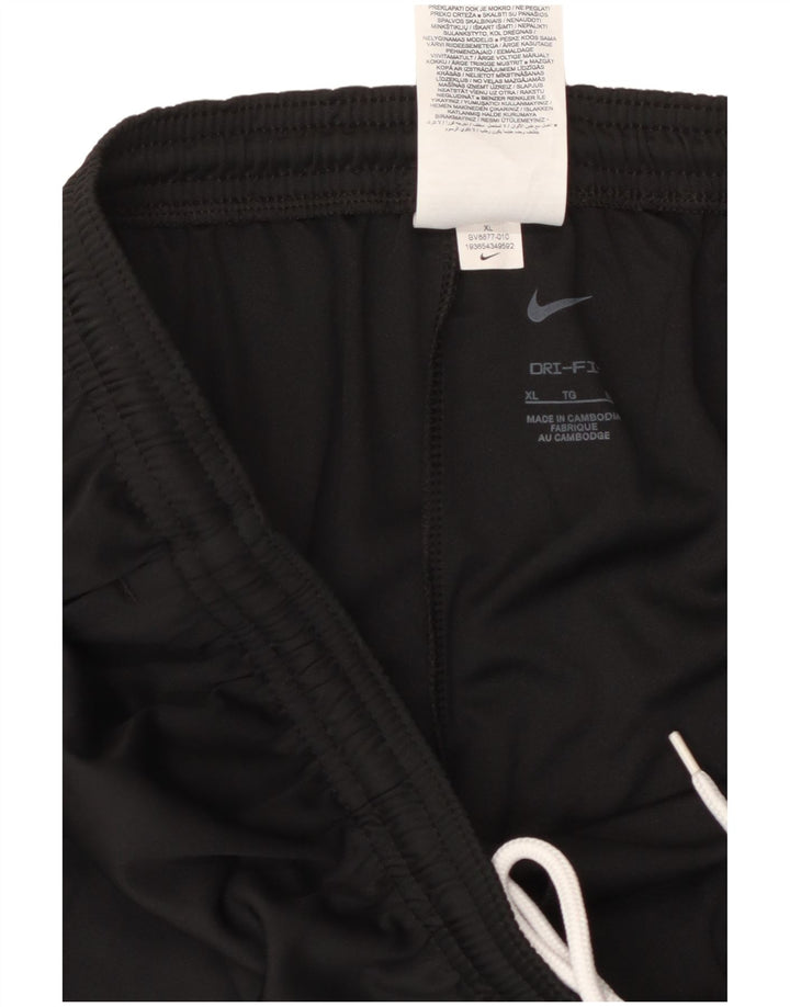 Pantaloni da tuta NIKE Dri Fit da donna UK 18 XL poliestere nero