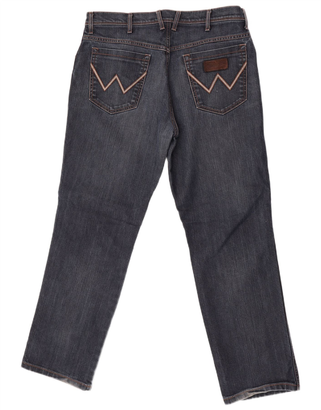 Jeans dritti elasticizzati Texas da uomo Wrangler W35 L30 cotone blu navy