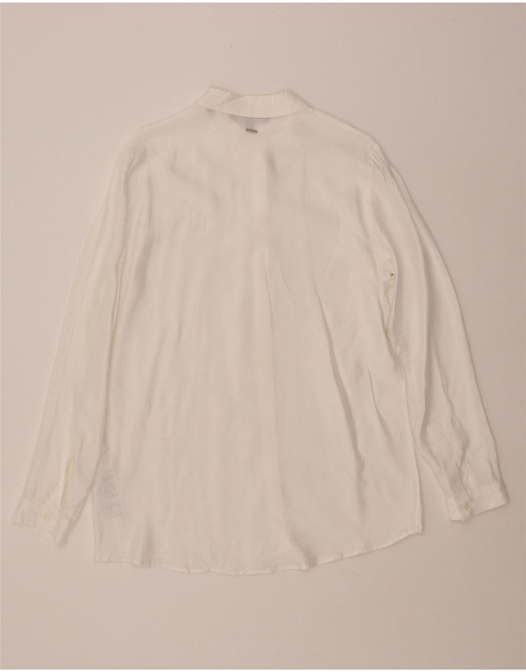 Camicia da donna ARMANI EXCHANGE UK 16 Viscosa gessata bianca grande