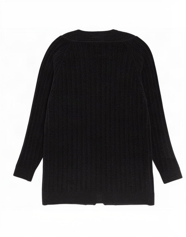 Maglione cardigan lungo oversize da donna Zara UK 14 blu navy medio