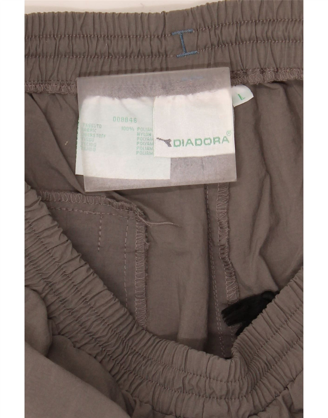 Pantaloni Tuta Uomo Diadora Large Grigi in Poliammide