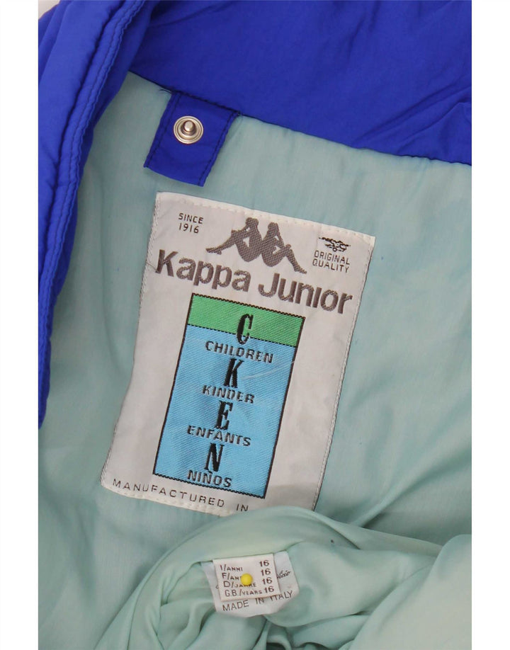 Giacca da sci Kappa da ragazzo con vestibilità comoda grafica 15-16 anni Blu Colourblock