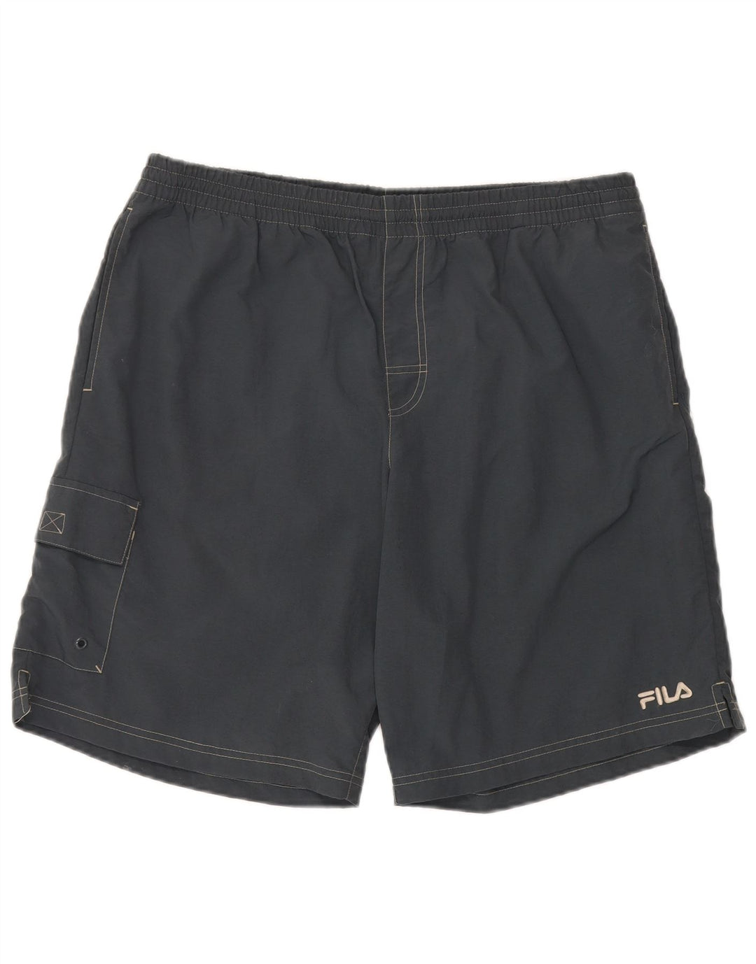 Pantaloncini sportivi Fila da uomo XL grigi in poliammide