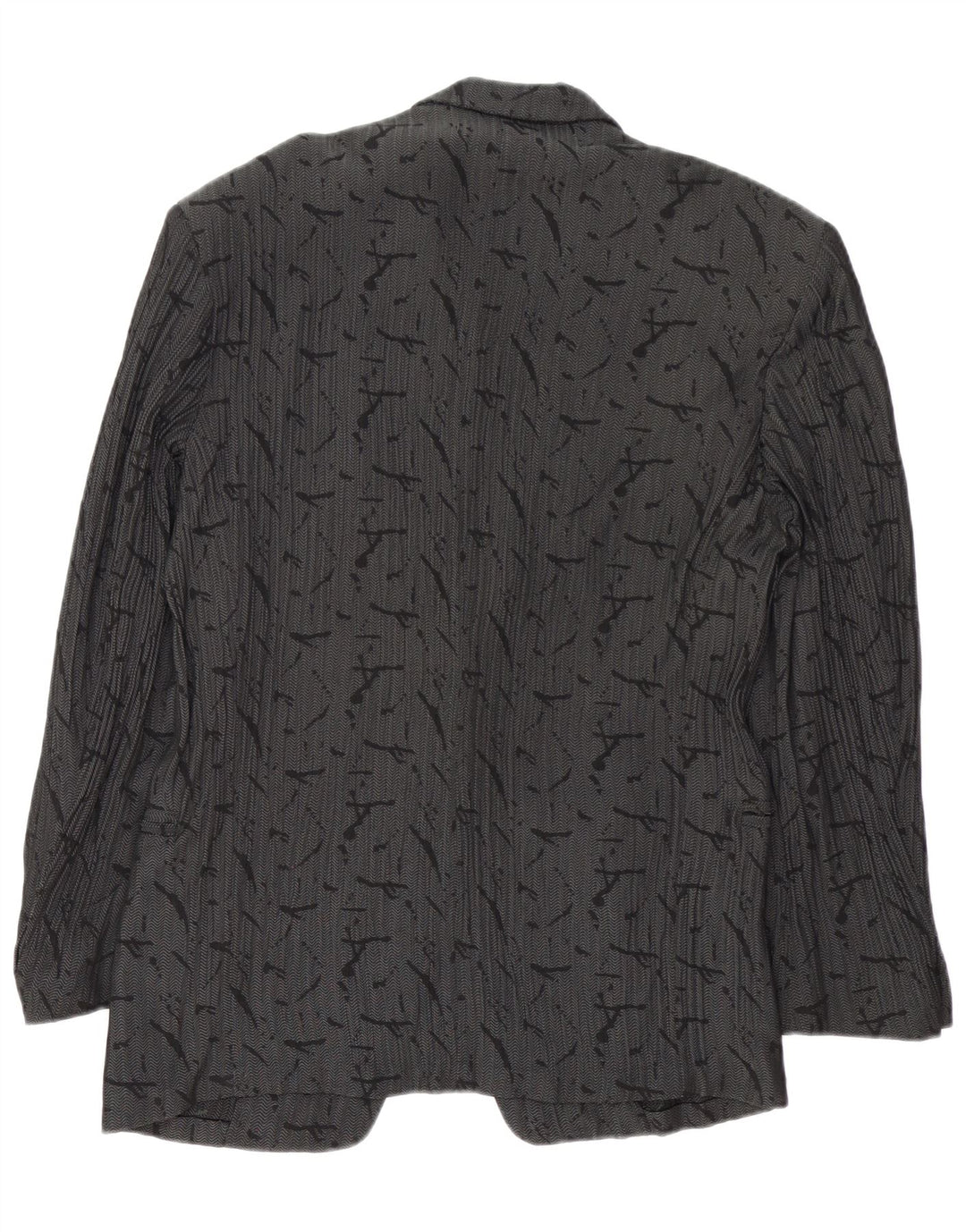 Giacca blazer da uomo a 1 bottone con motivo astratto Dei Filzi IT 46 piccola grigia