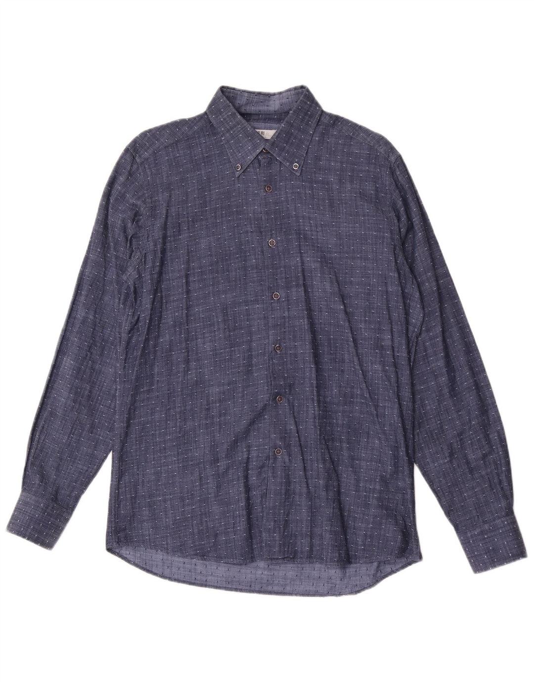 Camicia Uomo Coveri Cotone Maculato Medio Blu Navy