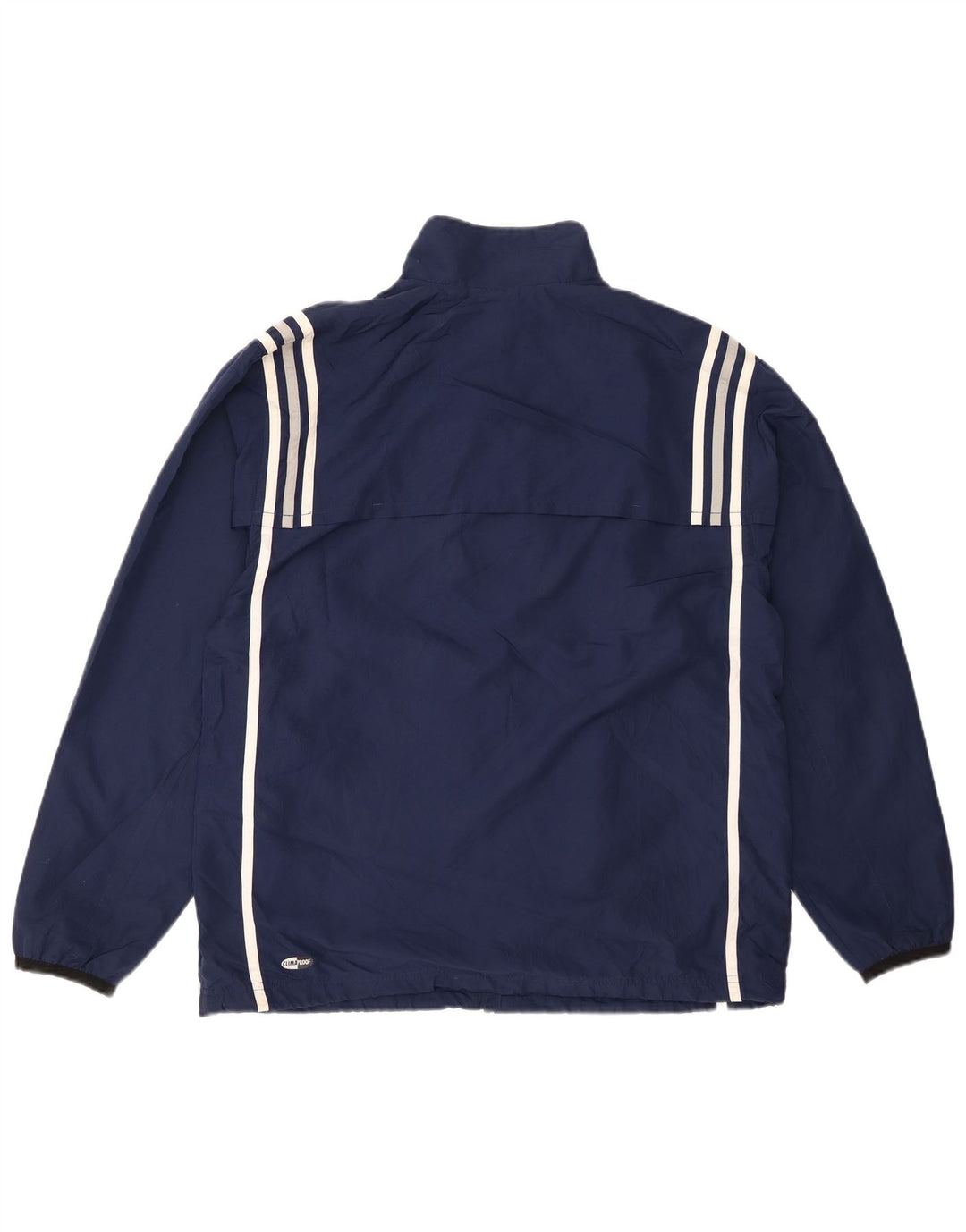 Giacca superiore della tuta da uomo Adidas Clima Proof media poliestere blu navy