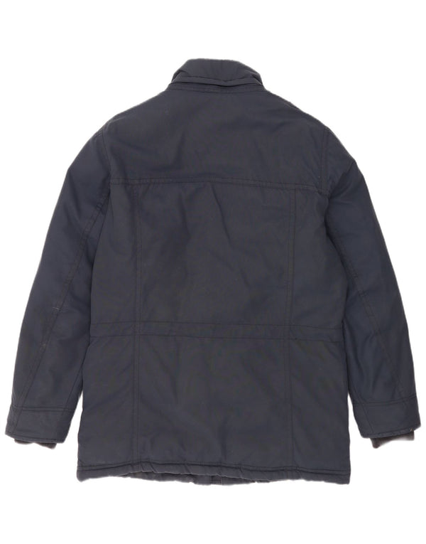 Cappotto imbottito da uomo Timberland UK 40 grande cotone blu navy