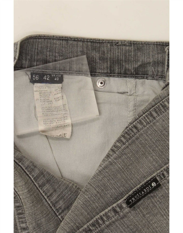 Jeans Straight Uomo Trussardi W36 L31 Cotone Grigio