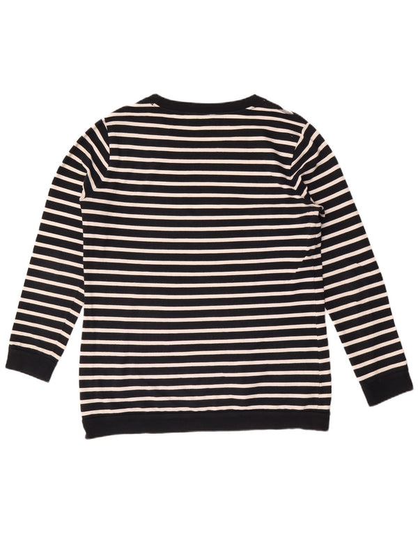 Felpa da donna Massimo Dutti maglione US 8 medio blu navy a righe