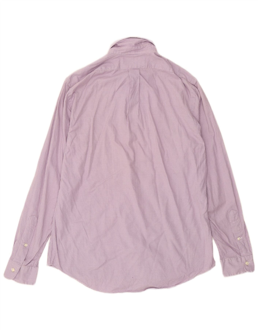 Camicia Ralph Lauren da uomo su misura in cotone pied de poule viola medio