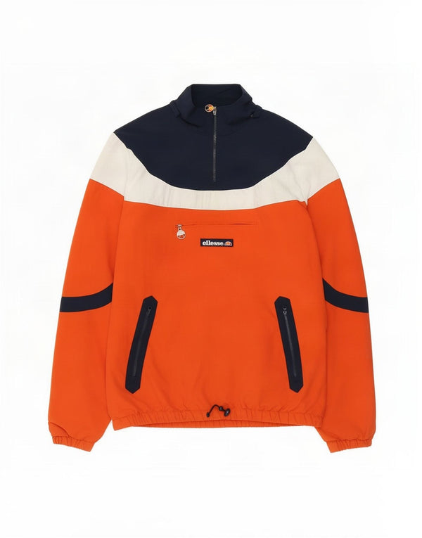 Giacca da ginnastica da uomo Ellesse, color block arancione medio