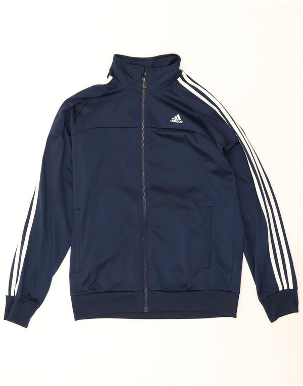 Giacca da tuta da uomo Adidas Climalite UK 40/42 Medio Blu Navy