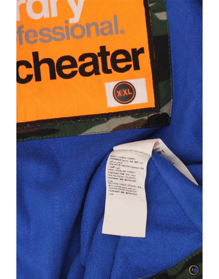 Giacca a vento da uomo SUPERDRY UK 44 2XL mimetica kaki