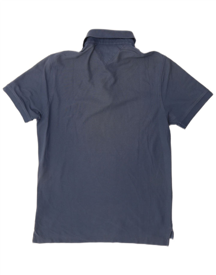 TOMMY HILFIGER Polo da uomo slim fit grande in cotone blu
