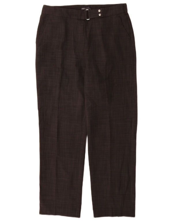 Pantaloni chino dritti da donna Marks & Spencer UK 10 Small W28 L27 Grigio
