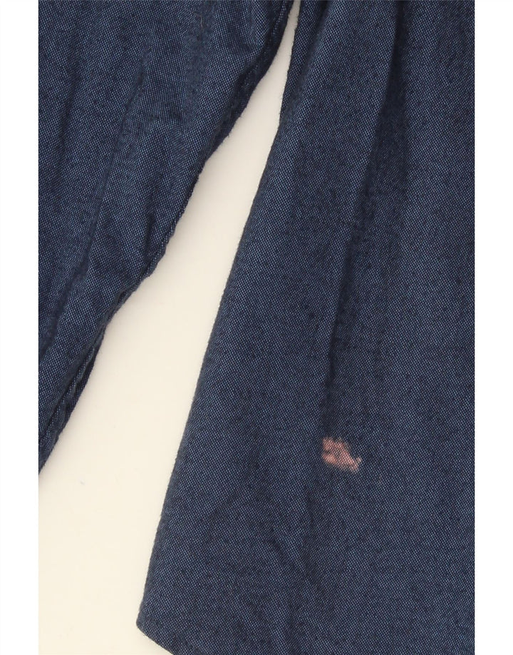 Camicia Hollister da uomo XL in cotone blu