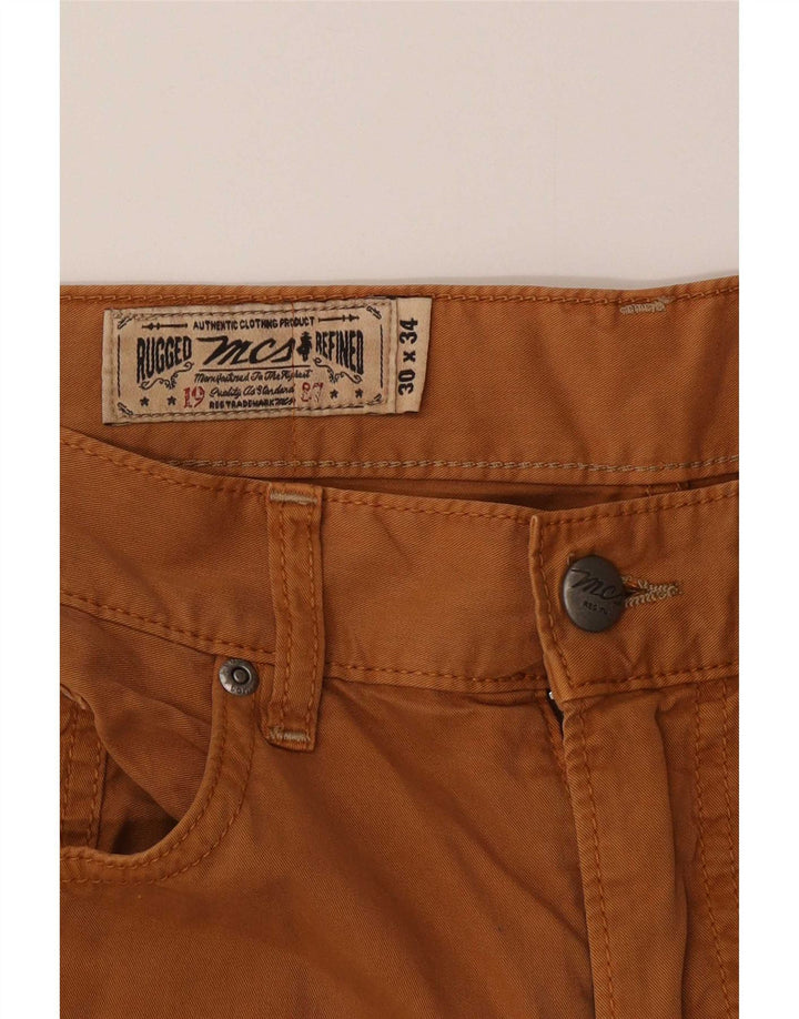 Pantaloni casual dritti regolari da uomo Marlboro Classics W30 L34 Marrone