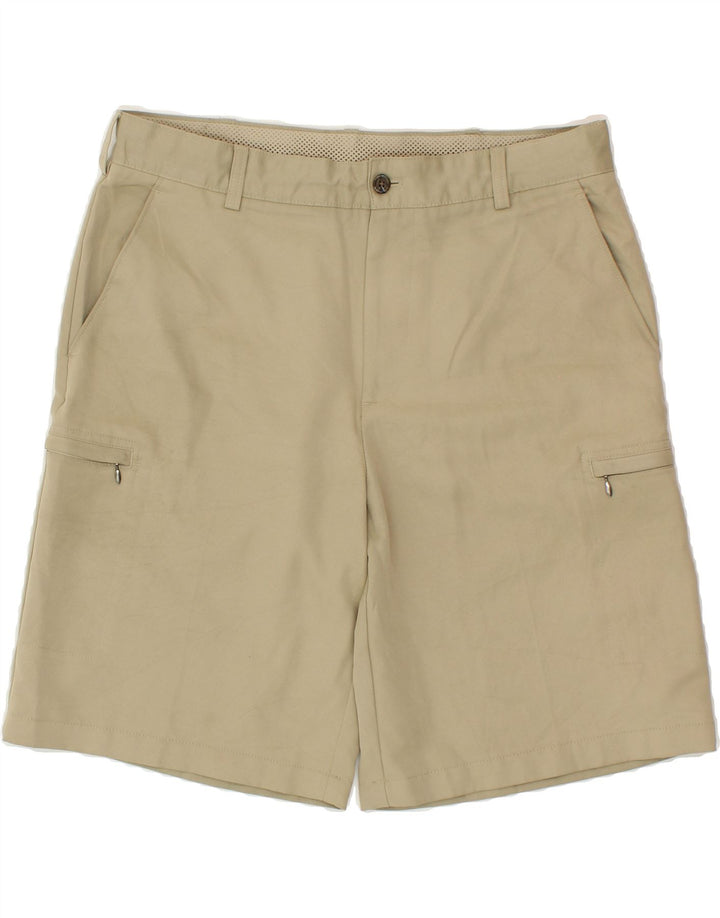IZOD Mens Cargo Shorts W34 Large Beige Vintage Izod and Second-Hand Izod from Messina Hembry 