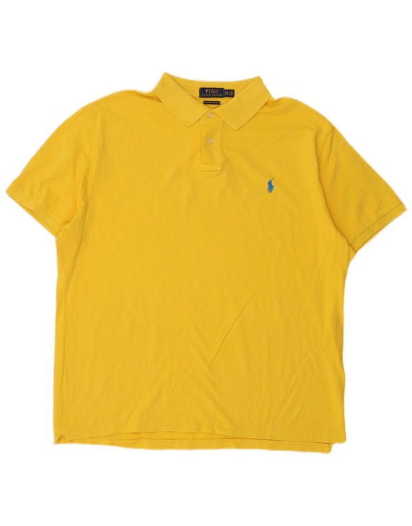 Polo Ralph Lauren da uomo personalizzata slim fit 2XL gialla