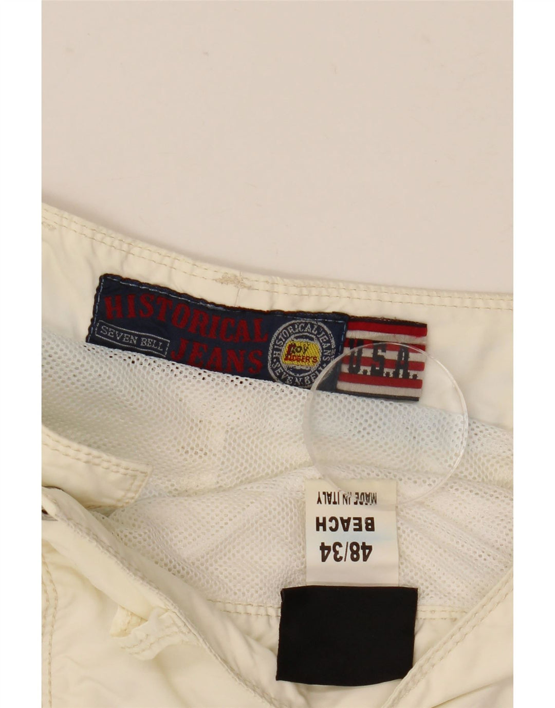 Pantaloncini casual da donna Roy Rogers IT 48 XL W34 Poliammide bianco sporco