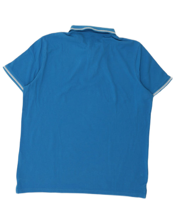 Polo Carrera da uomo XL in cotone blu