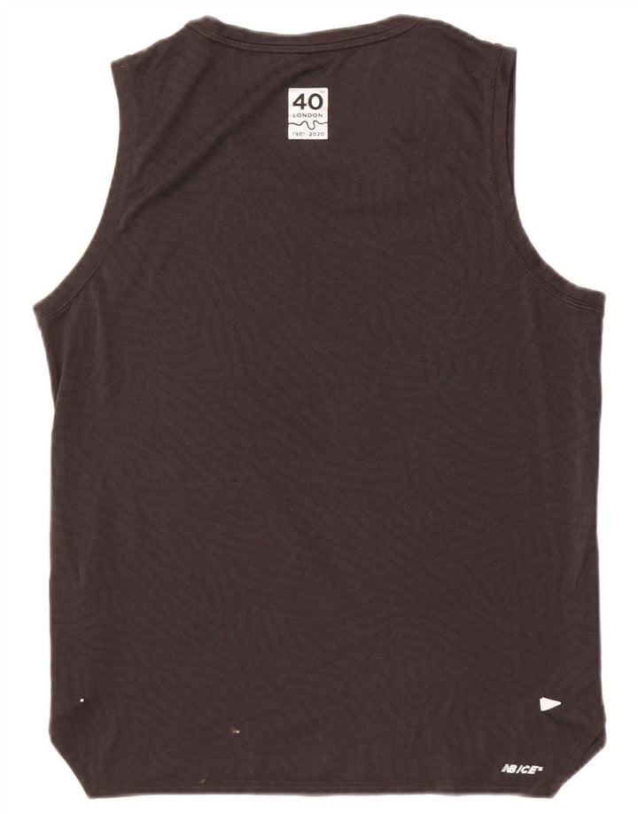 Canotta grafica da uomo New Balance piccola nera