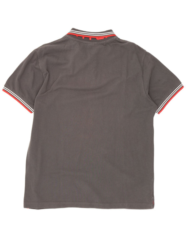 North Sails Mens Polo Shirt Large Grey Cotton