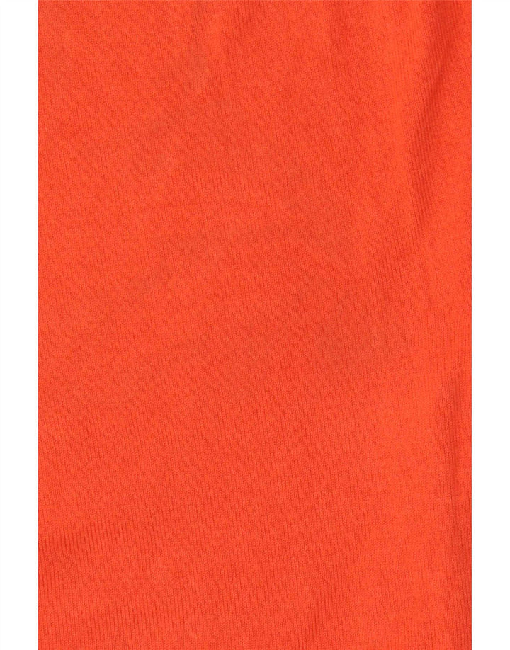 Maglione maglione girocollo da donna Marks & Spencer UK 12 arancione medio
